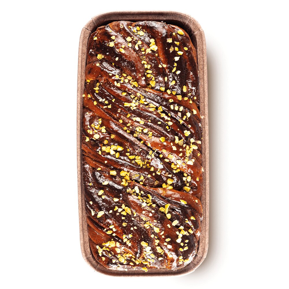 Babka cu Fistic și Ciocolată Albă (450g)
